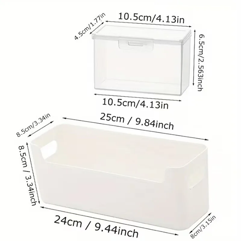 6pcs Card Storage Boxes with 1pc Large Box And 5pcs Small Boxes Transparent Card Storage Box for Trading MTG TCG Sports Card