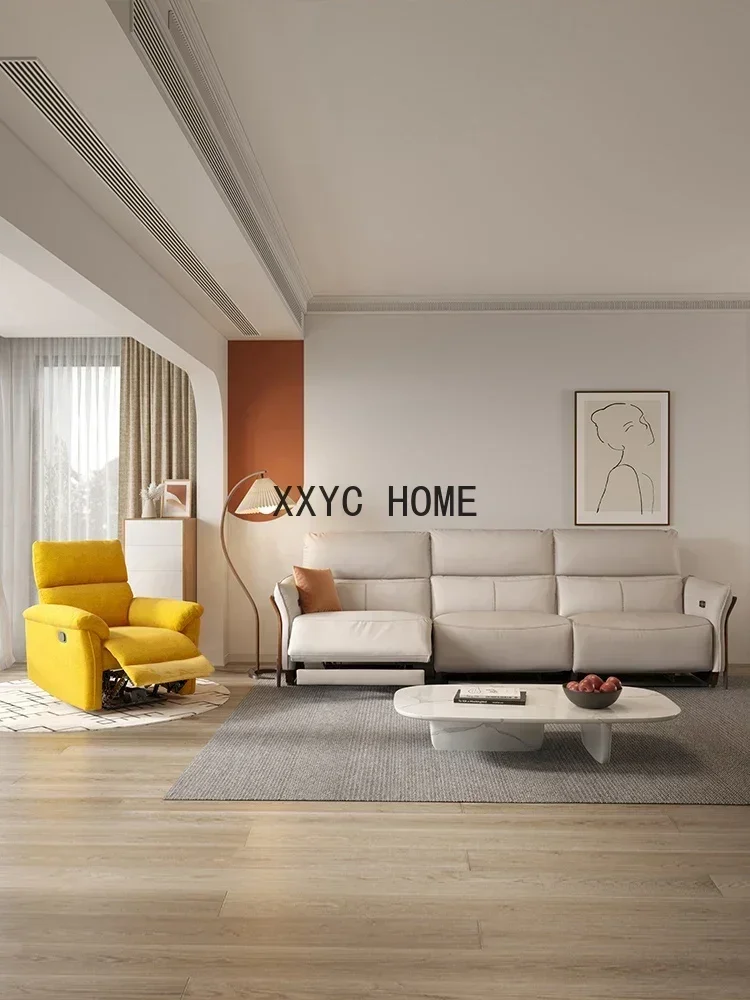 

Modern Simple Fabric Single Sofa Manual Function Leisure Chair