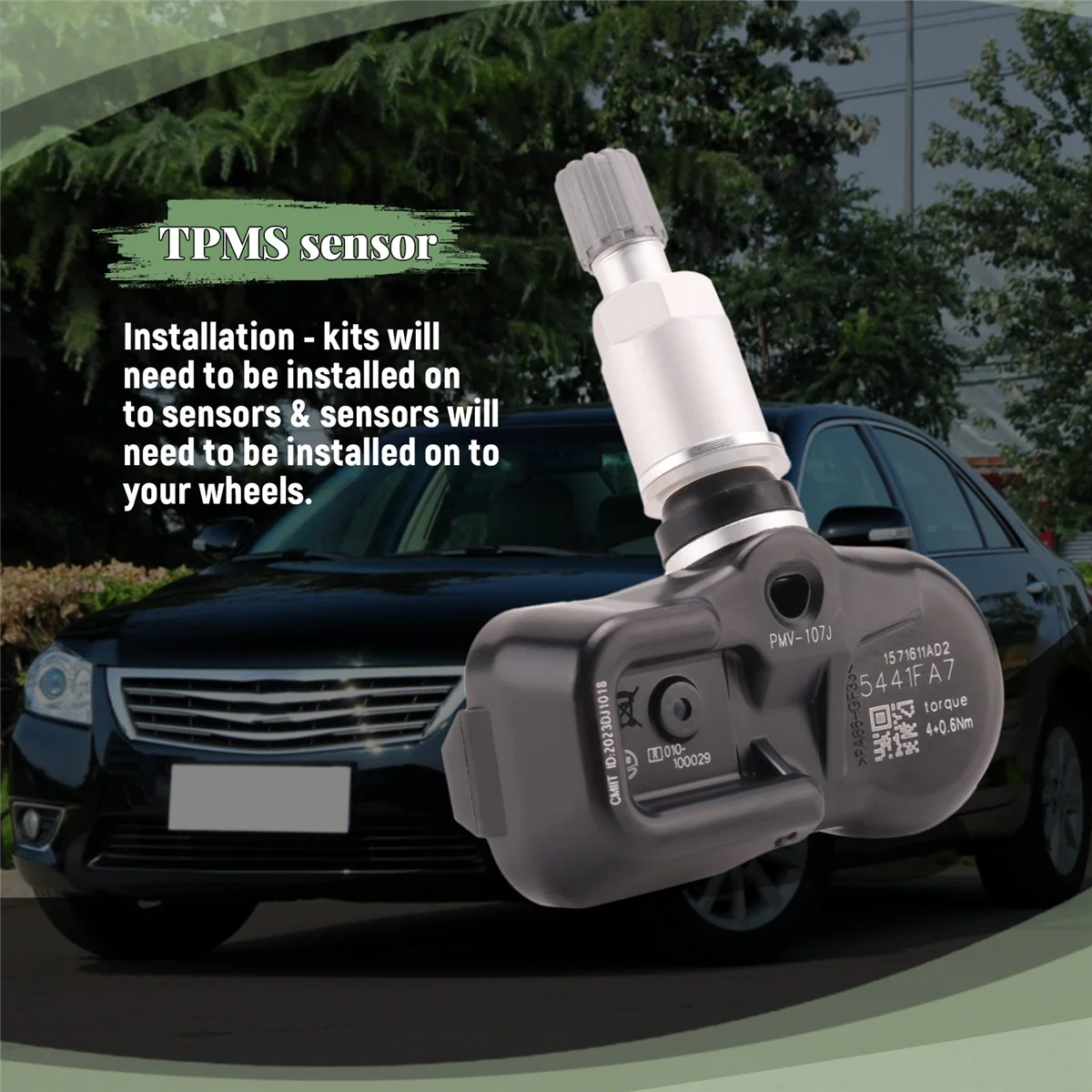 Sensor de Monitoramento da Pressão do pneu, TPM 42607-33021, para Toyota Lexus