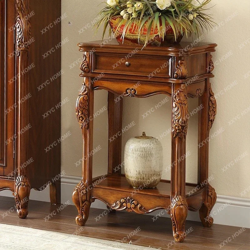 

Европейская подставка для цветов из цельного дерева, декоративная рамка, американский цветочный горшок от пола до потолка для хранения в гостиной