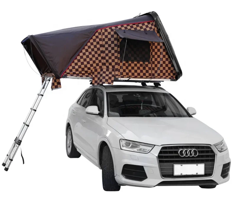 High quality hard shell roof top tent outdoor camping folding car roof tent