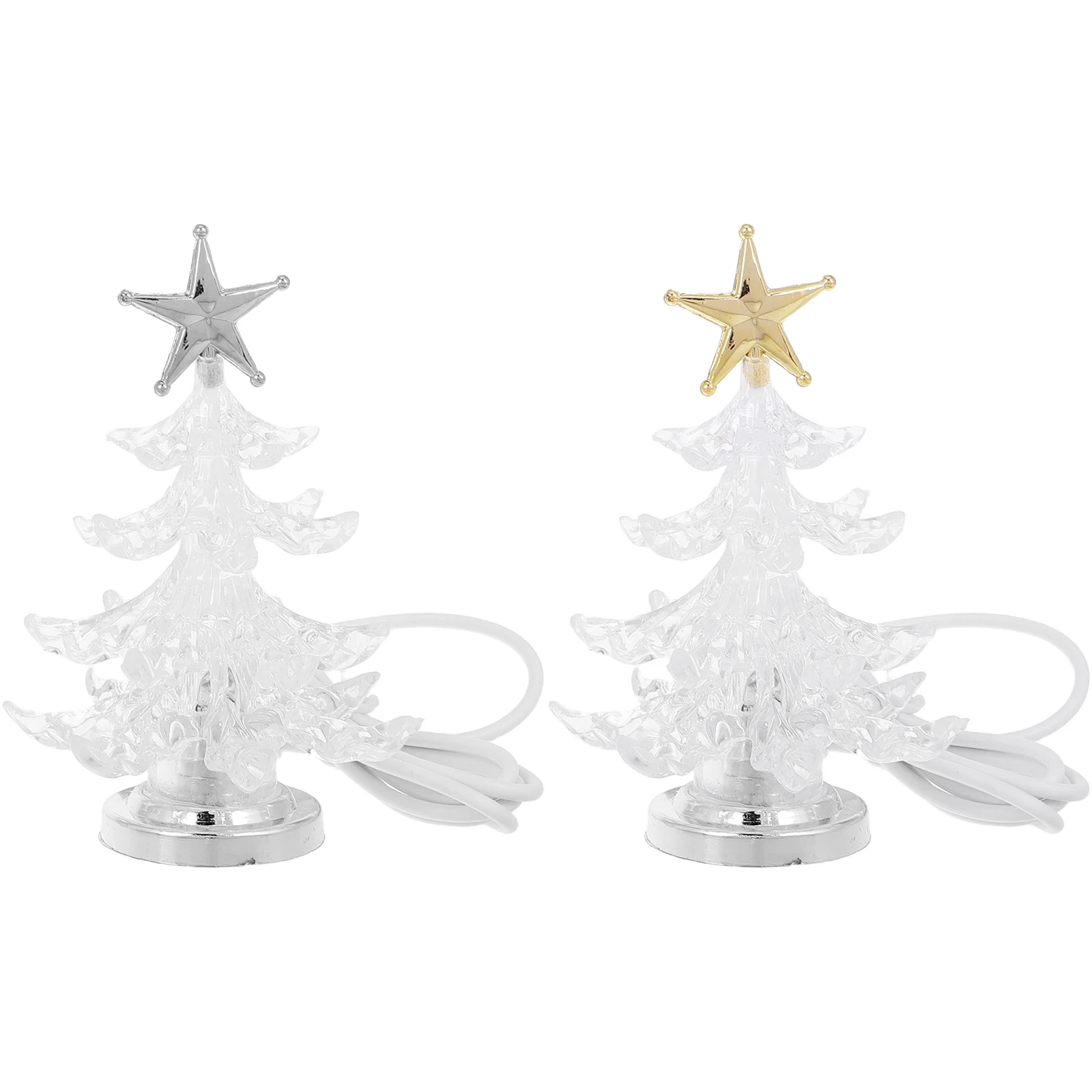 

2Pcs Bedside Lamp USB Powered Glowing Tree Night Light LED for Kids Gift Christmas Stocking Stuffer Decor