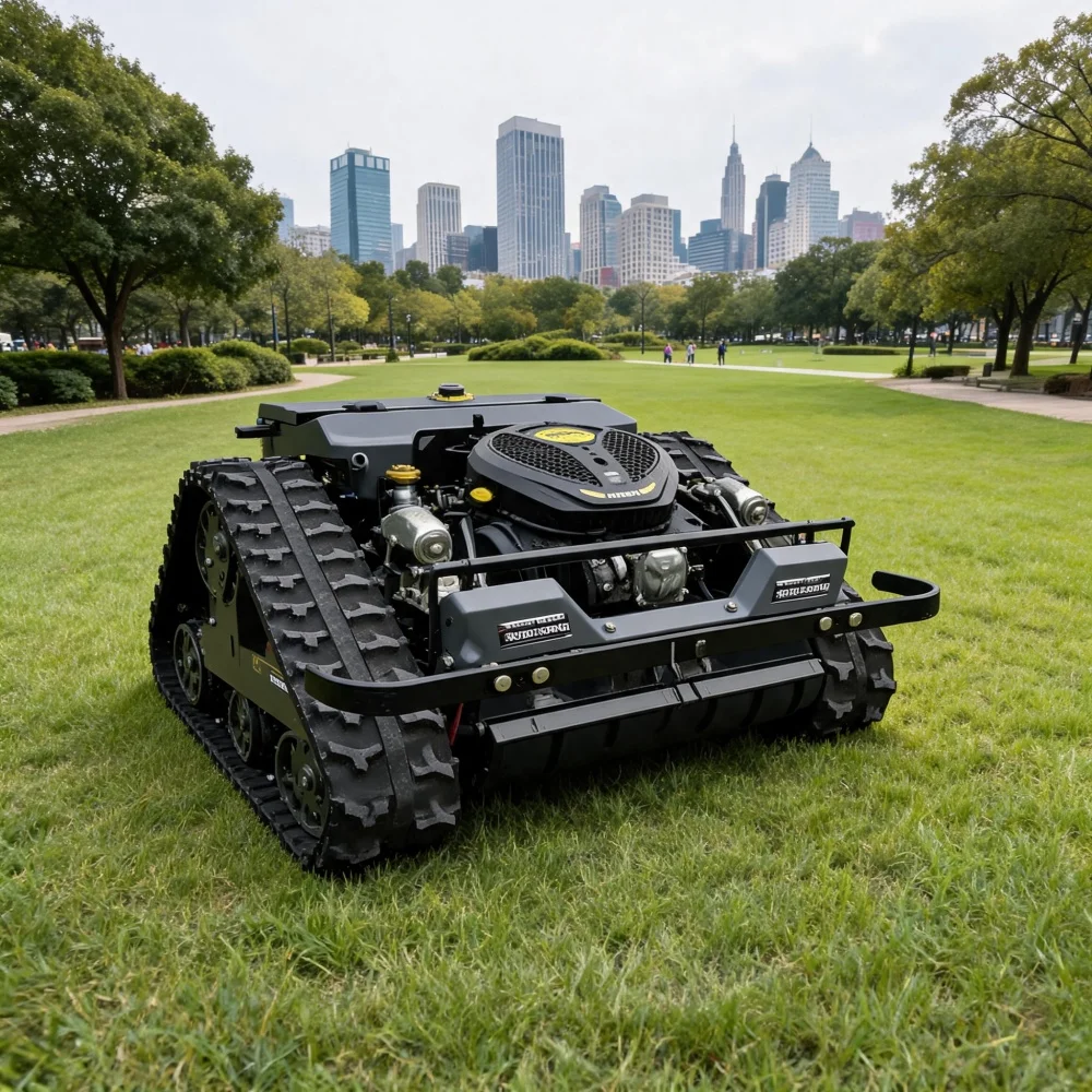 Tracked Lawn Mower 1000mm Cutting Width Remote Control Multi-use Trimmer CE EPA Certified Zero Turn Simple Design Landscape