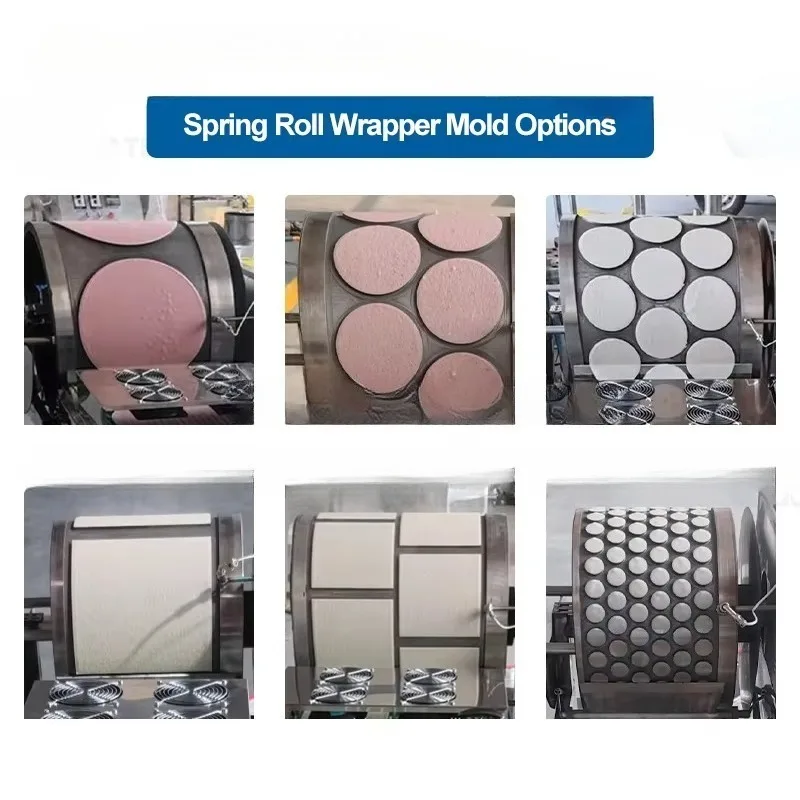 Pastry Sheet Rice Spring Roll Sheet Make Machine  Spring  Roll  Wrapper  Making  Machine