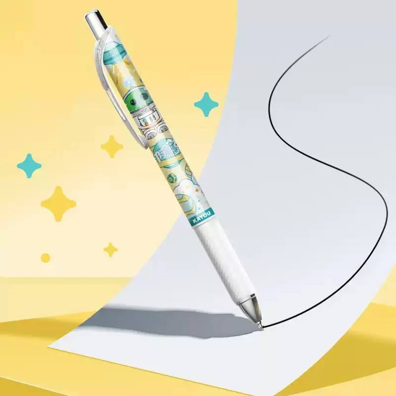 

KAYOU Eggie Party Gel Pen Party Diary Carnival Edition 0.5mm Student Press Black Quick-drying Signature Pen Learning Supplies