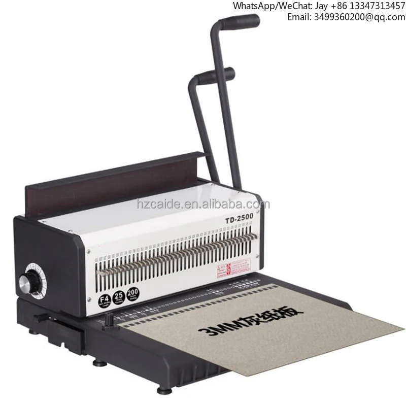 

A4 Size Manual Book Binding Wire Making Machine