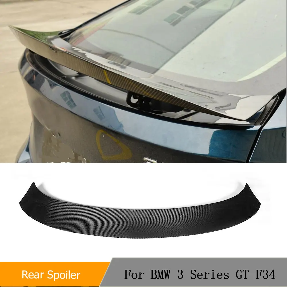 Carbon Fiber / FRP Rear Trunk Boot Wing Spoiler Wing Lip for BMW 3 Series GT F34 Gran Coupe 2014 - 2017 Rear Trunk Spoiler