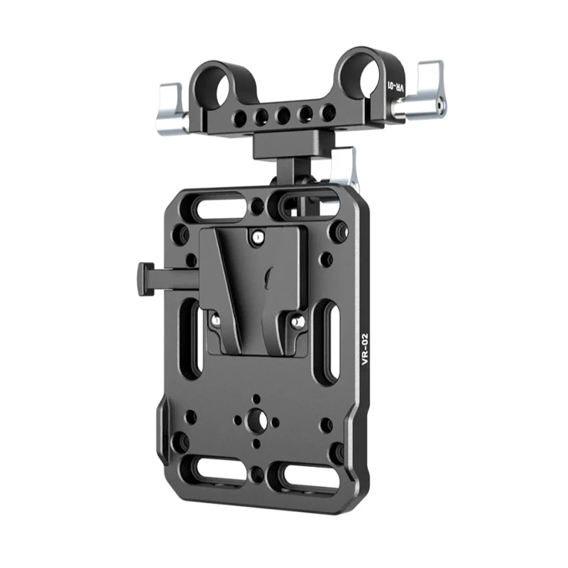 ZGCINE VR-01 VR-02 VR-03 V Mount Battery Plate W/ Rod Clamp standard V Lock battery plate adapter with automatic Lock protection