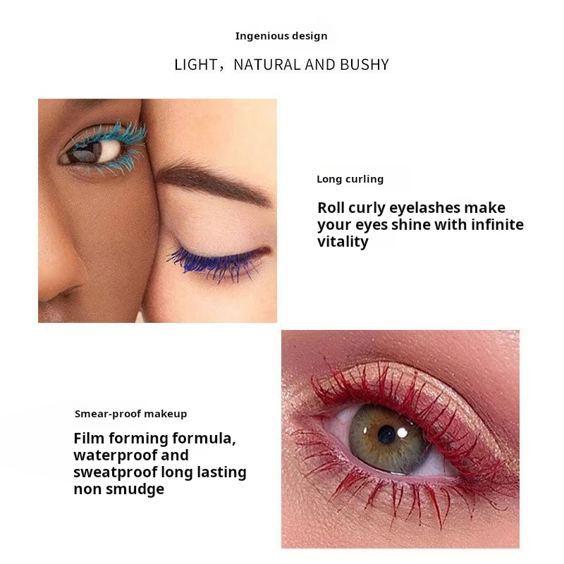 Make-up bunte Mascara Wimpern verlängerung lang anhaltende seidige falsche Wimpern verlängerung Schönheit Augen Make-up