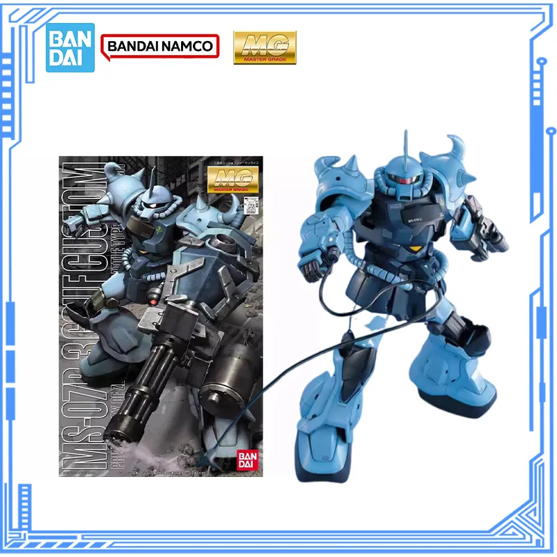 

Bandai Genuine Gundam Model Kit MG 1/100 MS-07B-3 Gouf Custom Action Figures Collection Assembly Model Boys Toys Christmas Gifts