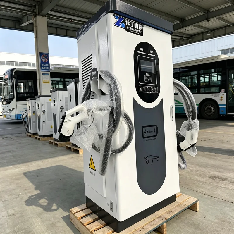 

60Kw Dc Ev Fast Charger Ccs2 & Gbt Dual Gun Public Charging Station