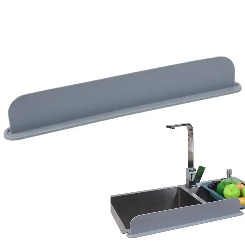 

52cm Sink Splash Guard Kitchen Baffle Splashing Protector Splashproof Board Sink Waterproof Protector Dishes Faucet