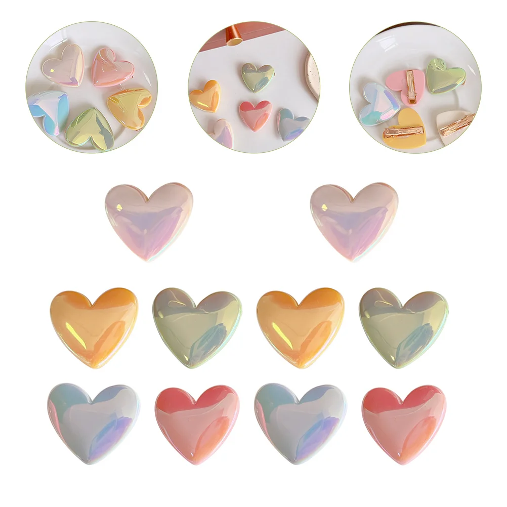 

10 Pcs Hairpin Clips Cute Barrettes Girls Accessories Pretty Broken Small Heart