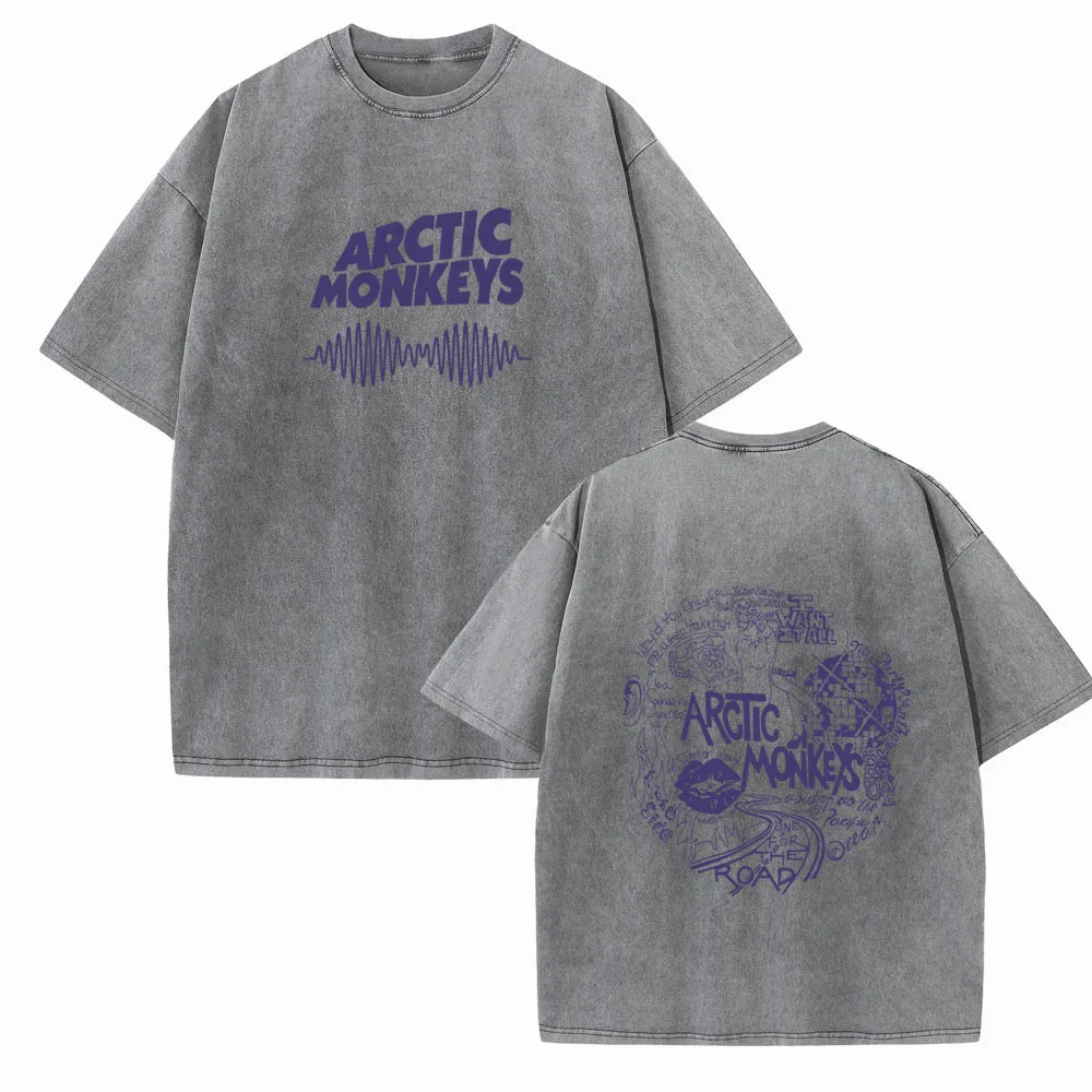 Arctic Monkeys Music Fans Gift Shirts Unisex Harajuku Short Sleeve Vintage O-Neck 2024 Cotton Summer Printing