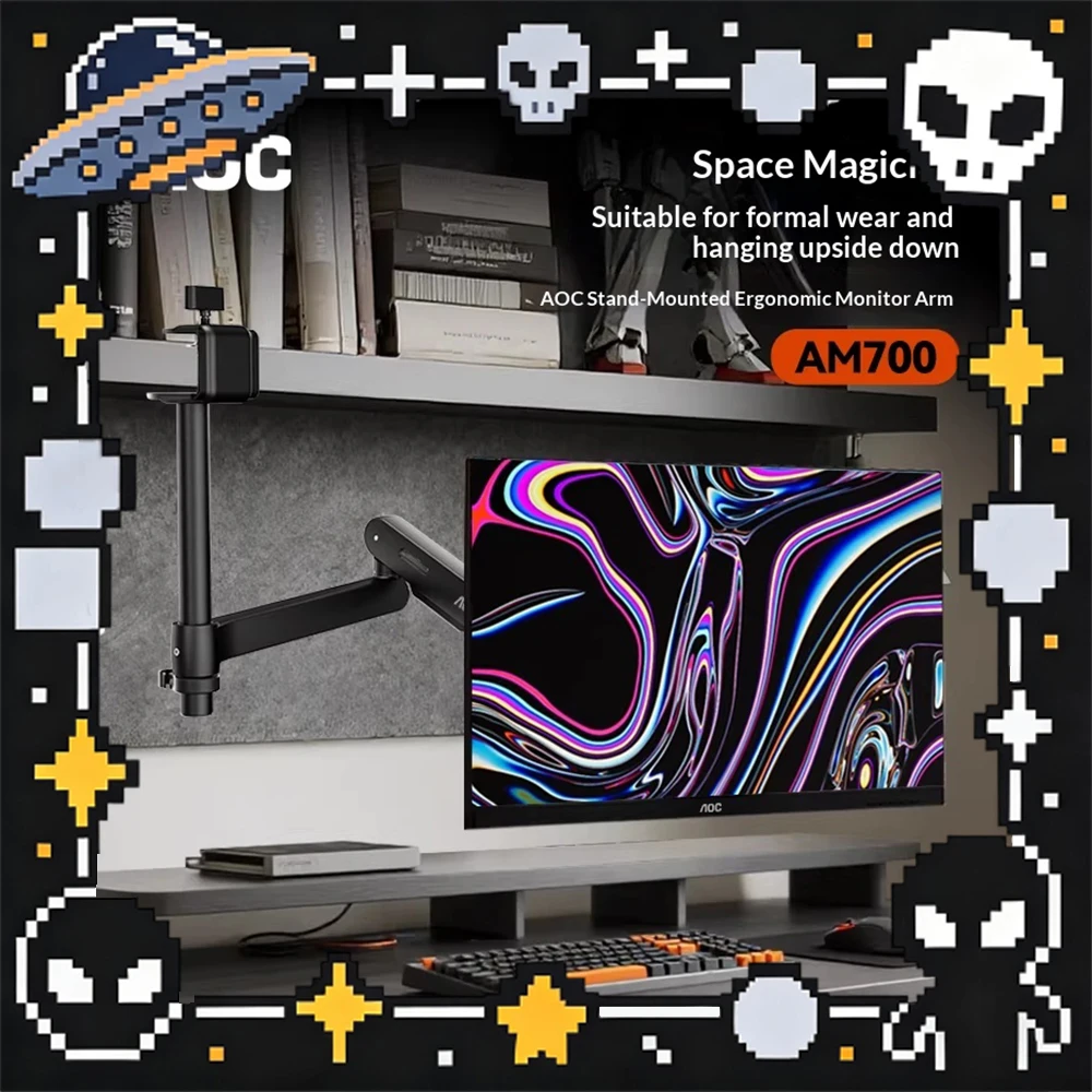 AOC AM500 Display Bracket PLUS Unsinkable Structure Computer Display Screen Bracket Adapting 17-34 Display Easy Assemble Gifts
