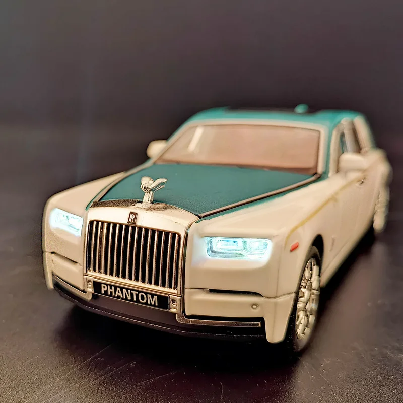 

1:32 Rolls Royce Phantom Alloy Luxy Car Model Diecast Metal Toy Vehicles Car Model Collection Sound And Light Childens Toys Gift