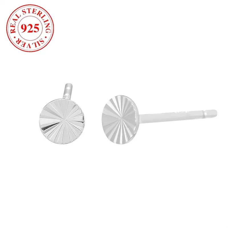 

S925 Sterling Silver Round Sunflower Earrings for Women Hypoallergenic Suitable for Gift Giving