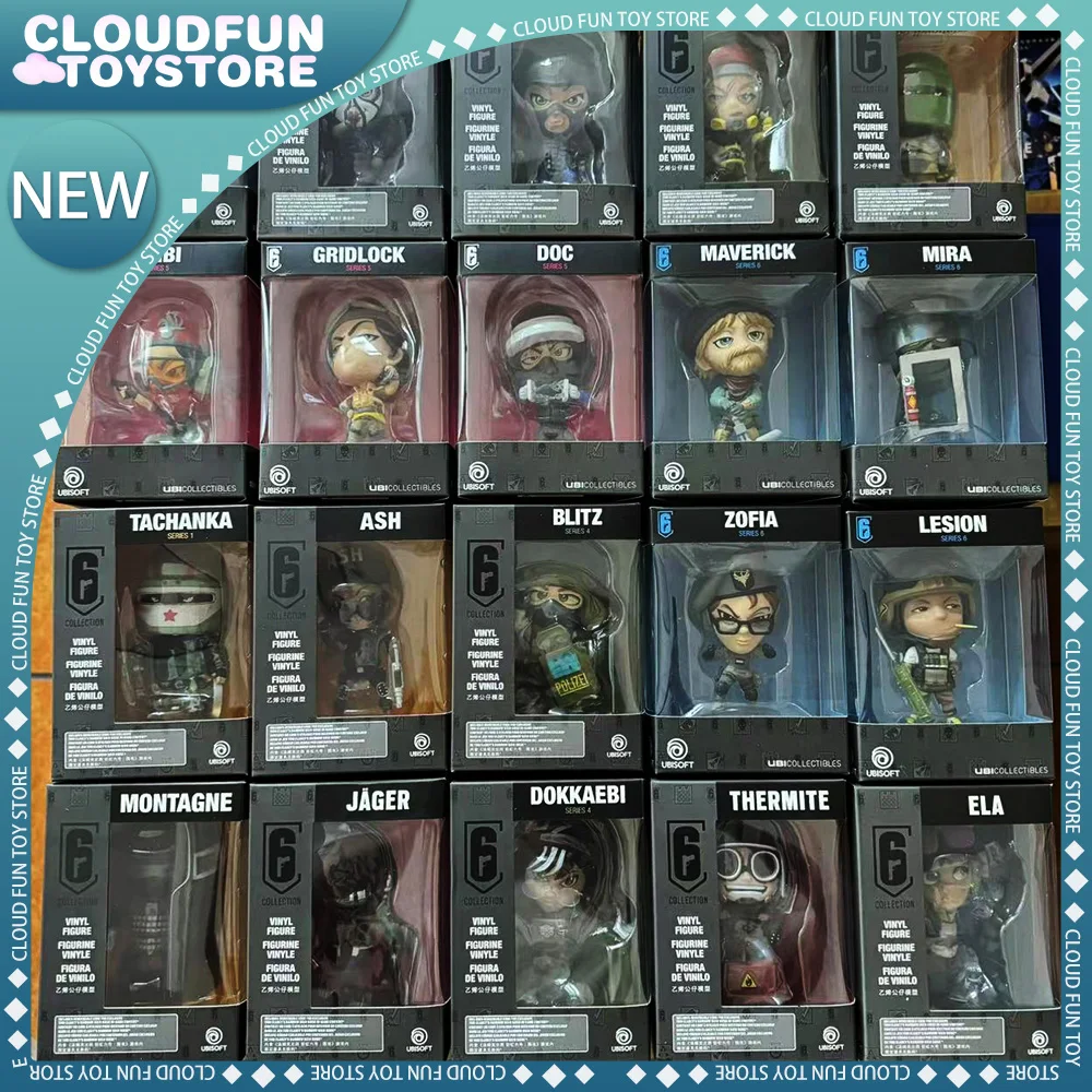 10 cm R6 Rainbow Six Siege Figur Blitz Montagne Bandit Caveira Thermite Ash Actionfigur Q Version Collection Decora Spielzeug Geschenke