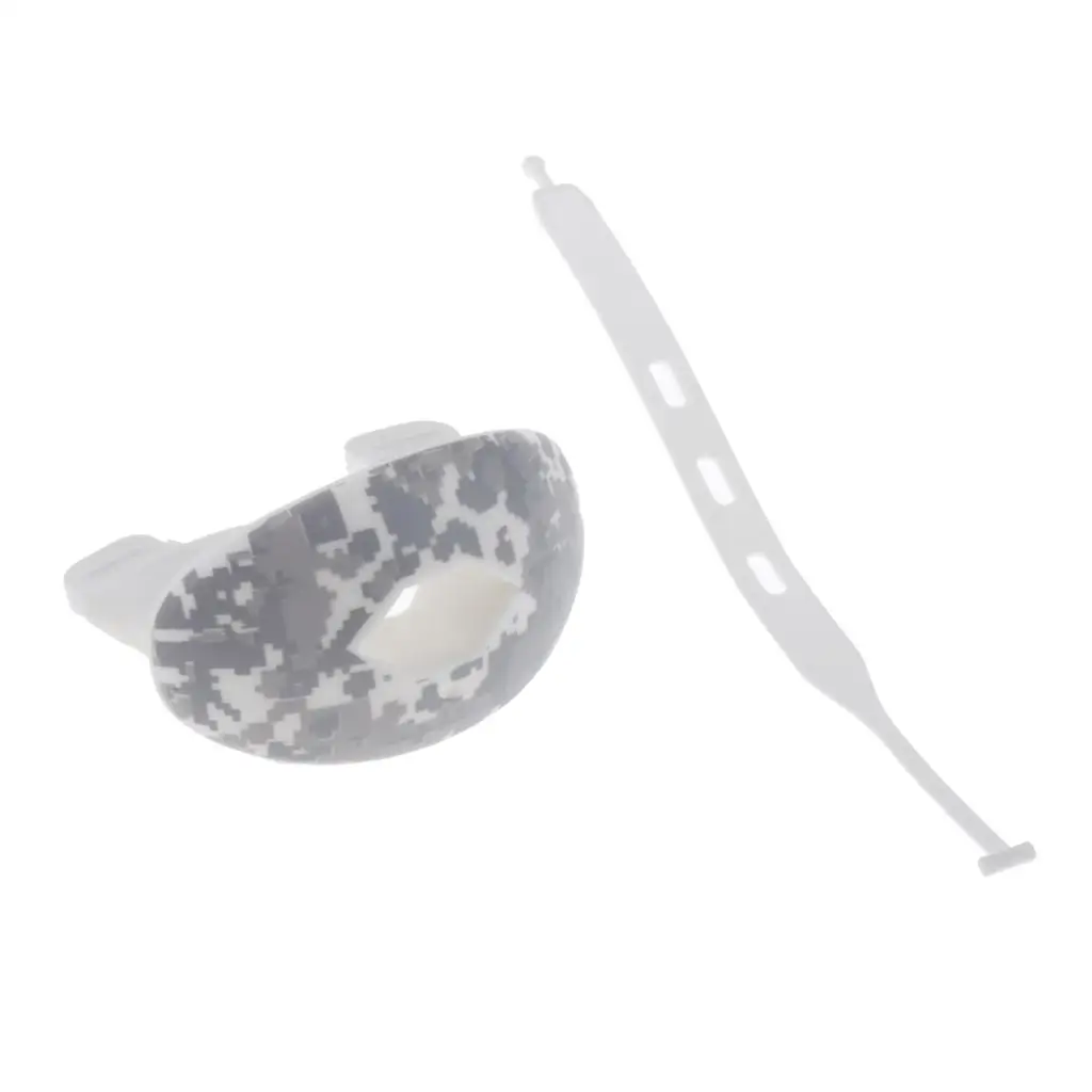 Detachable Strap Mouthguard Full Mouth and Teeth Protection Sports Gum Shield for Lacrosse Rugby Football and More