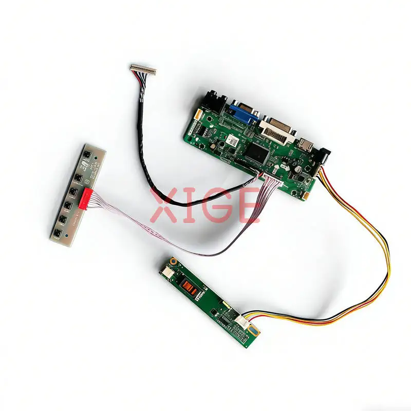 

LCD Monitor Drive Controller Board Fit LTN121X1 LTN121XA LTN121XJ LTN121XU HDMI+DVI+VGA 1024x768 1024*768 1-CCFL 20 Pin LVDS Kit
