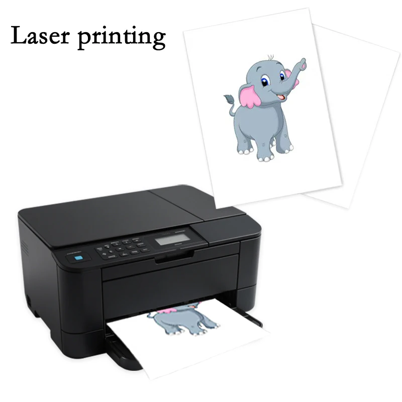 A4 10/20Pcs Laser Waterslide Decal Transfer Paper White &Transparent For DIY Mugs Procelain Phone Case Glass Metal Crystal Wood.