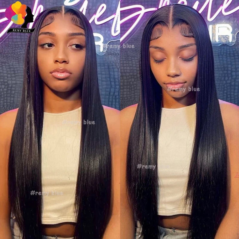 Brazilian Straight Human Hair Lace Frontal Wigs for Black Women 13x4 13x6 Transparent Lace Front Human Hair Wig with Baby Hair