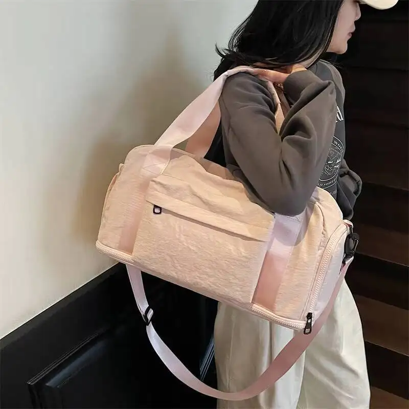 

Стильная минималистичная сумка Weekender большой вместимости, сумка для обуви, сумка для переноски в аэропорту, сумка-тоут для спортзала, спортивная дорожная сумка Essentials