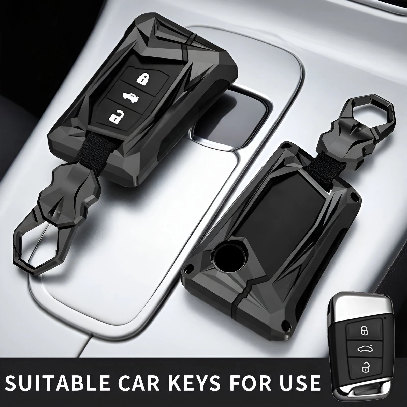 3/5 Tasten Autoschlüsselhülle für VW PASSAT B8 Skoda Kodiaq Superb A7 Auto Fob Shell Holder Protector