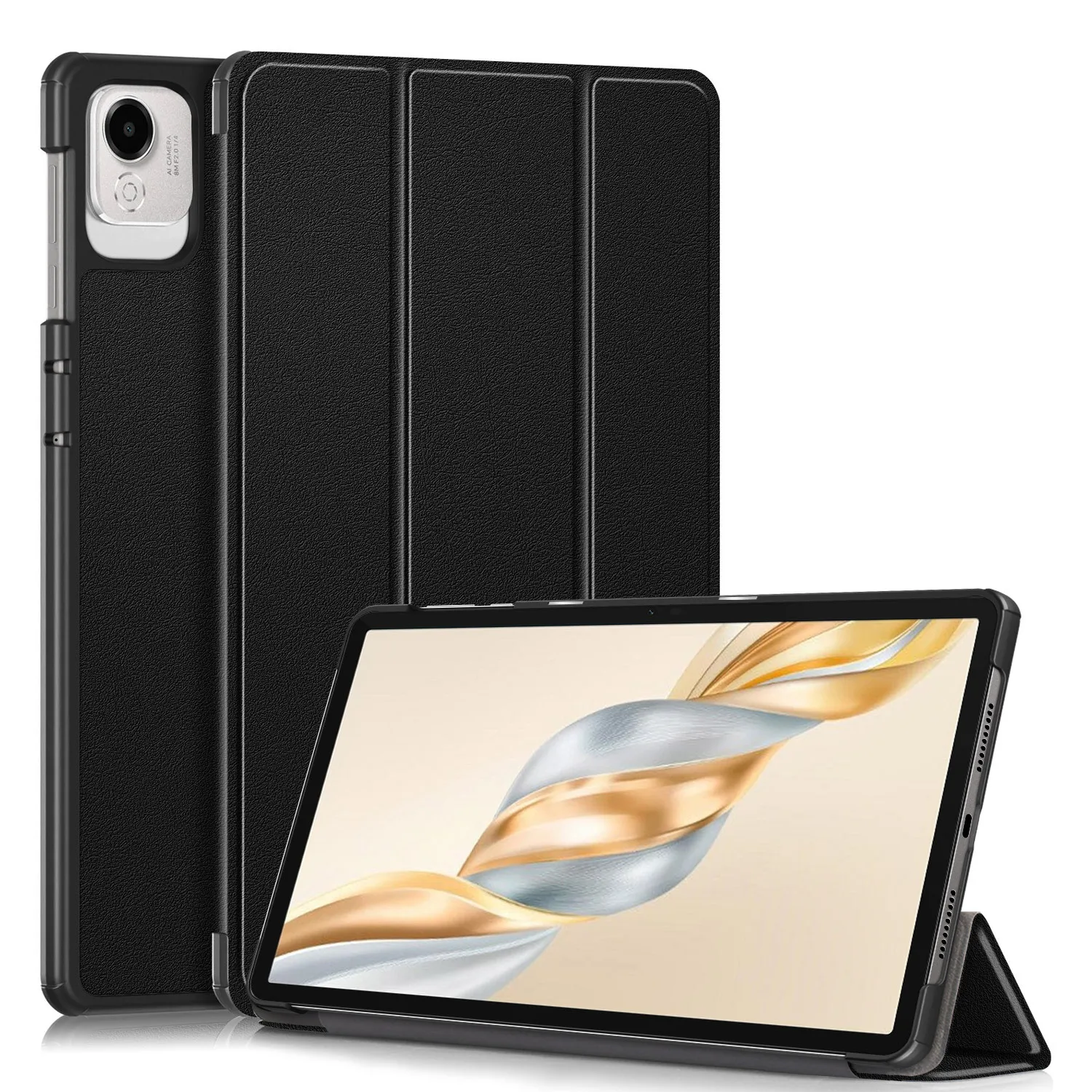 

Чехол для Huawei Honor Pad X9 Pro 11,5 дюймов 2025/Honor Pad X9a/Honor Pad X9/Honor X8 Pro, тройная подставка, чехлы для планшетов из искусственной кожи
