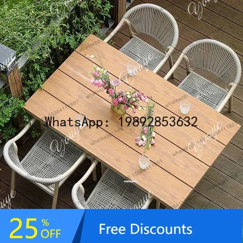 

F Nordic Garden Furniture Sets Hotel Outdoor Chairs Tables Creative Waterproof Sun Protection Outdoor Patio Furniture Outdoor Se