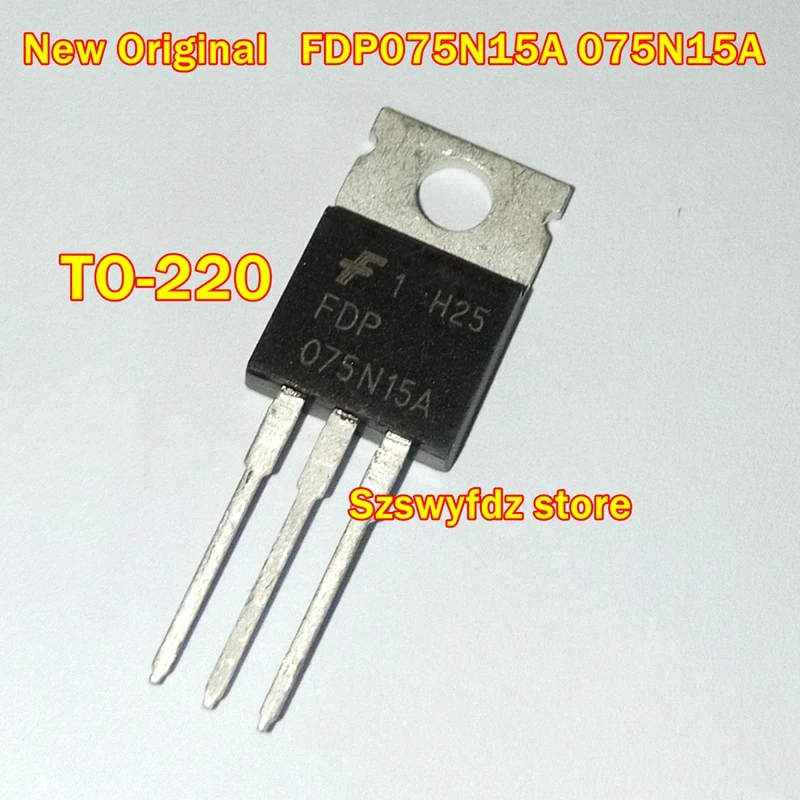 5pcs  to 100pcs New Original FDP075N15A 075N15A TO-220 N-Channel PowerTrench MOSFET 60V, 80A