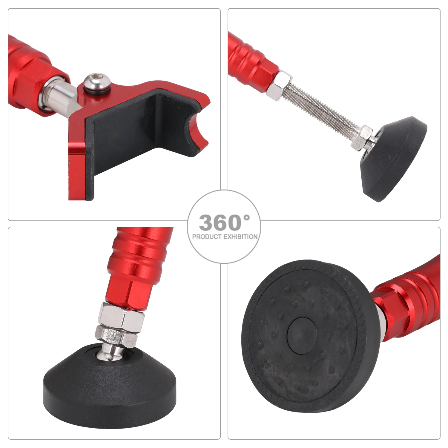 オートバイサポートサイドホイールスタンドフレームバランサーリフトブレーキロックフック付きユニバーサル KTM ヤマハホンダスズキモトクロス