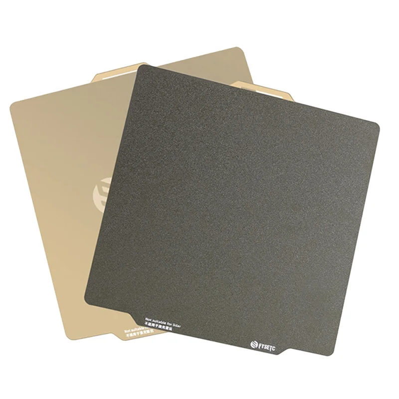 FYSETC untuk Bambu X1/P1P Pelat Pembuatan PEI 276X258Mm Bagian Printer 3D Lembar Pegas PEI Bertekstur Satu Sisi Yang Ditingkatkan