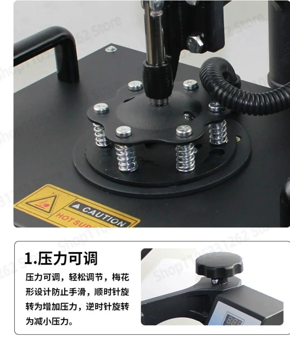 Smart High Pressure Heat Press Machine PID Temperature Control for T Shirt Garment Printing