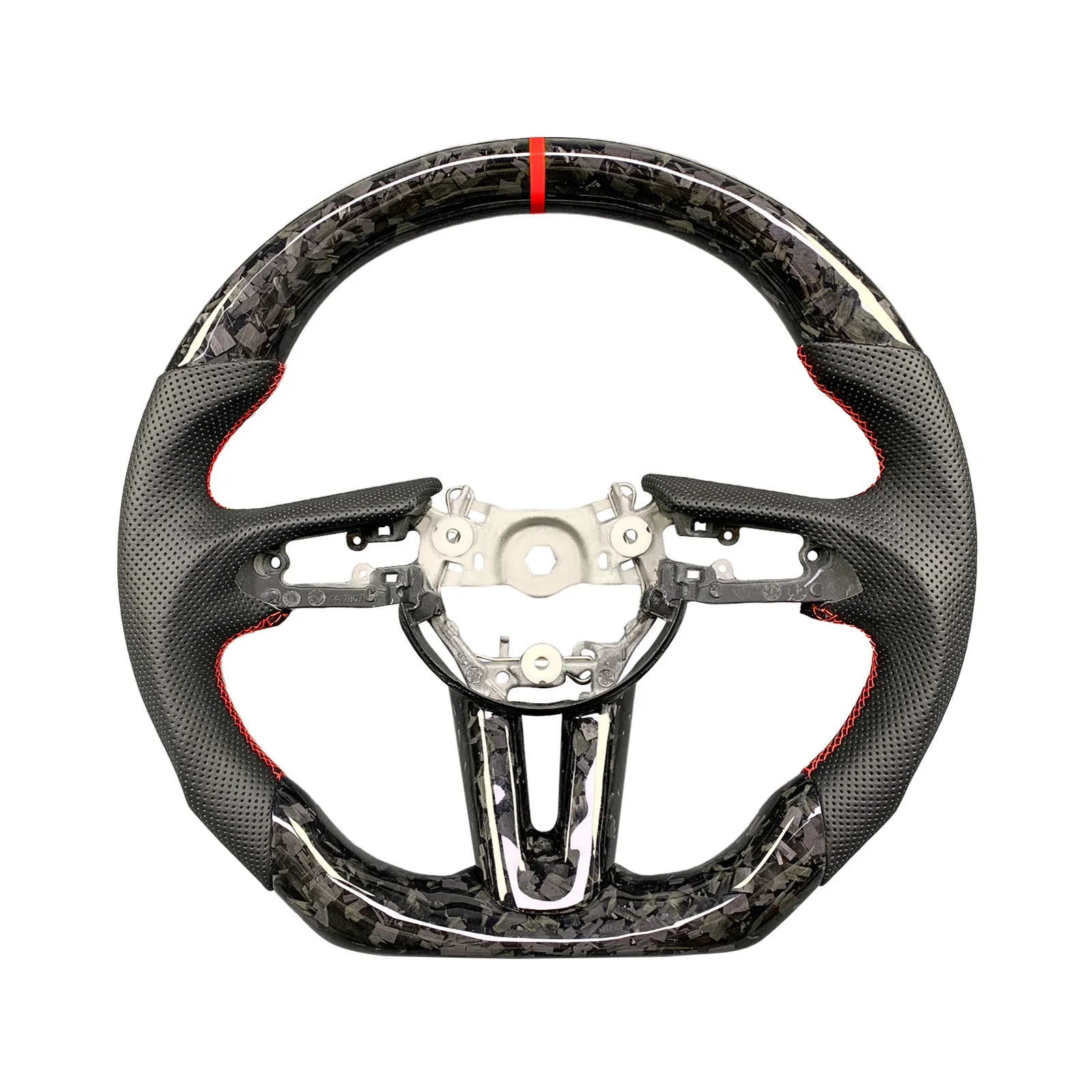 

For 3 CX30 MX30 CX50 Car Accessories Customized Perforated Leather Forged Carbon Fiber Steering Wheel 2019-2024