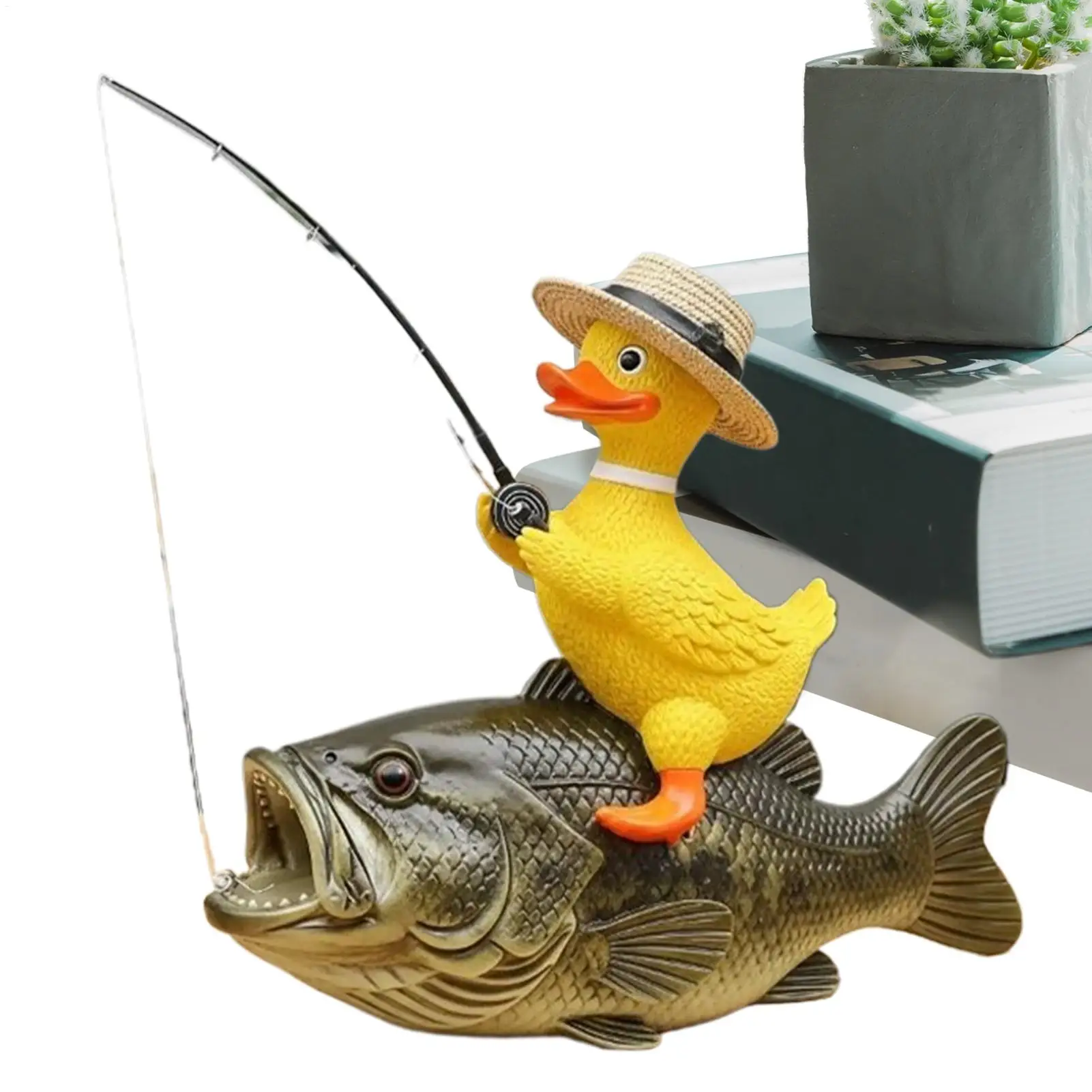 

Статуя утки, креативная скульптура из смолы, реалистичная статуя утки, фигурка, декор, украшения для рабочего стола, в помещении, для девочек и женщин