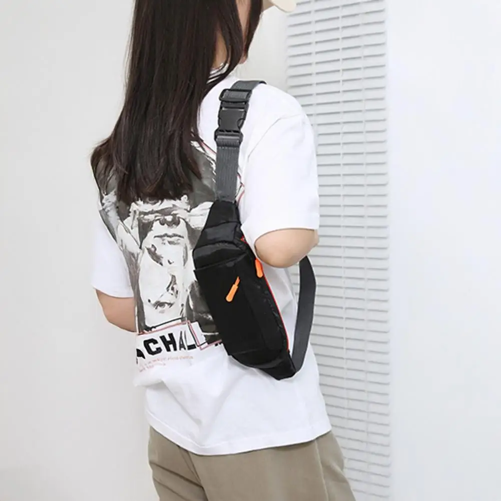 Sports Waist Bag 3 Pockets, Travel Fanny Pack Men Women, Running Hiking Biking Chest Bag Mini Crossbody