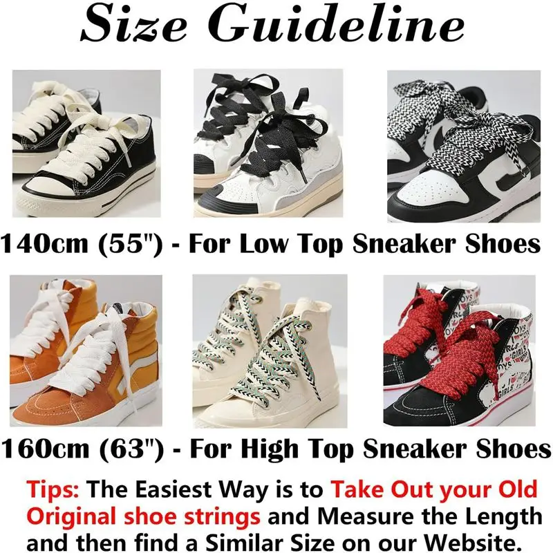 1,5 cm breite, dicke Schnürsenkel für Sneaker – Fette Schnürsenkel zum Austausch, zweifarbiges Muster, Unisex-Schuhzubehör – Detail 3
