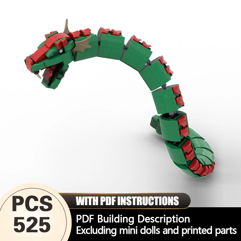 

Creators Animal Series Model MOC Building Bricks Midgard Serpent Modular Technology Gifts Holiday Assemble Children Toys Suit