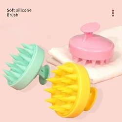 Plastic Silicone Massage Comb Clean The Scalp Thoroughly Scalp Massage Easy Foaming Head Massage Brush Bath Comb Brush Shampoo