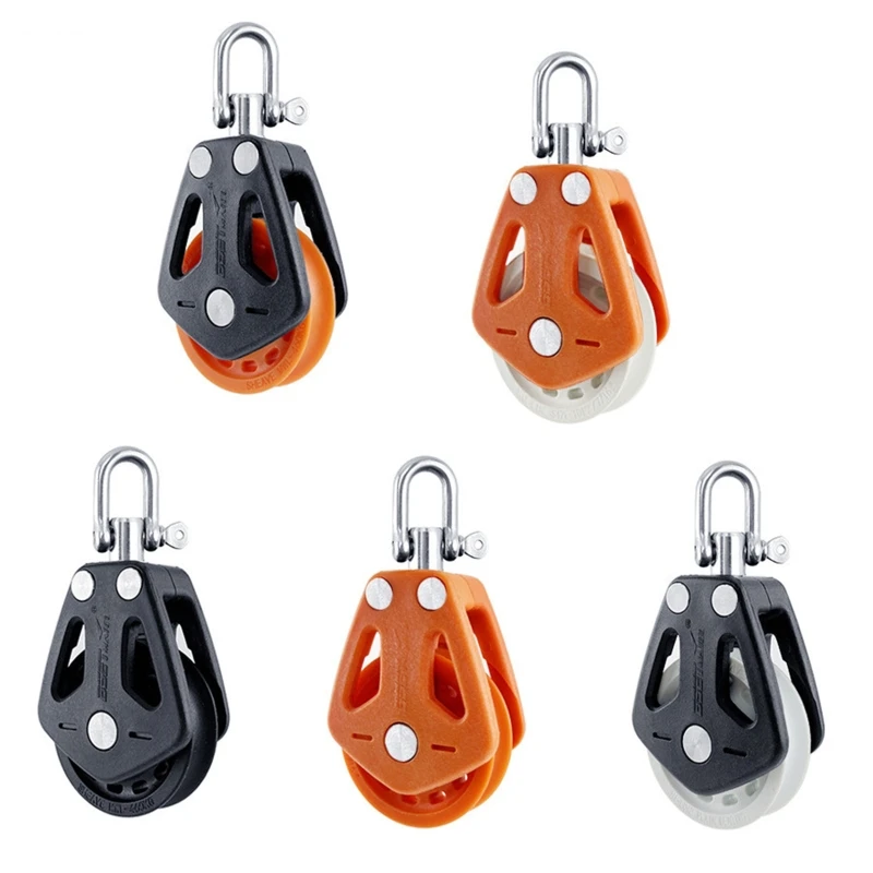 

High Load Single Pulley Block Stainless Steel Hardware Single Wheel Rigging Lifting Wheel Fixed Pulley for Wire