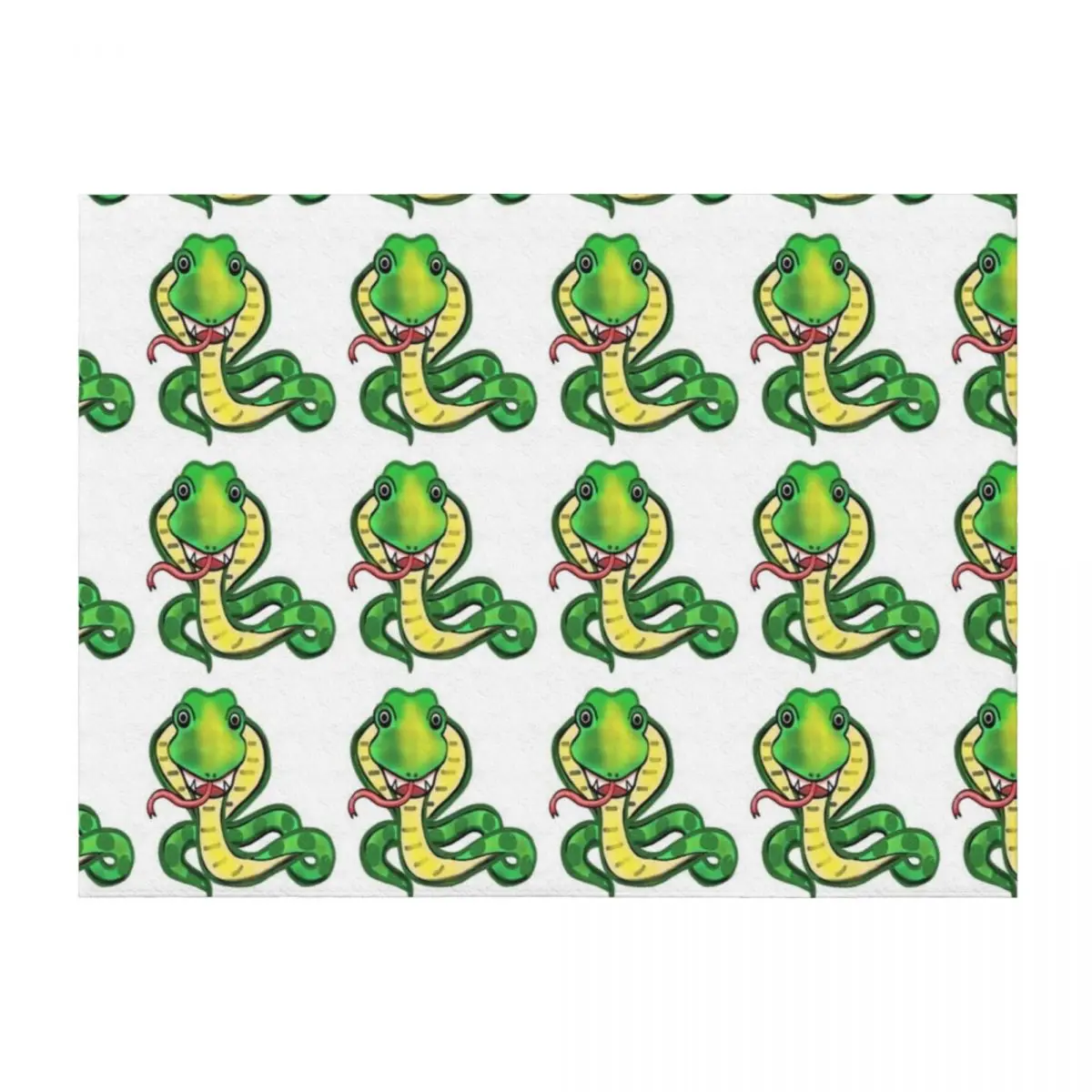 

Snake funny reptile cartoon art Throw Blanket Blankets For Baby Blankets For Bed Fashion Sofas Blankets For Sofas