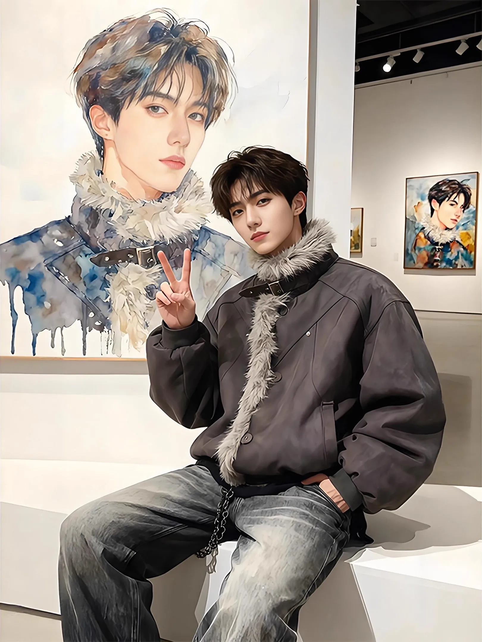 

Retro American Thiened Cotton Jaet Couples Winter Warm Outerwear Women's Sle Men's Sle Faionable Casual Coat