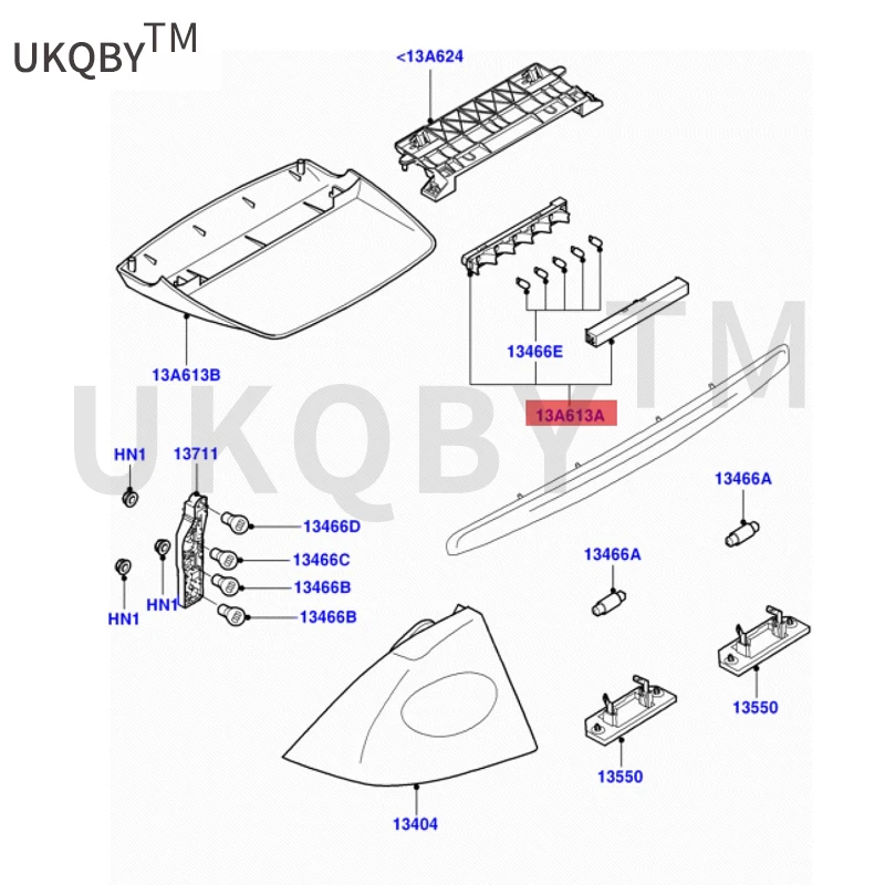 Fo rr es tF ox Mo nd eo Fi es ta 09-13 3-box high mountedStop light 1S7113A613AE