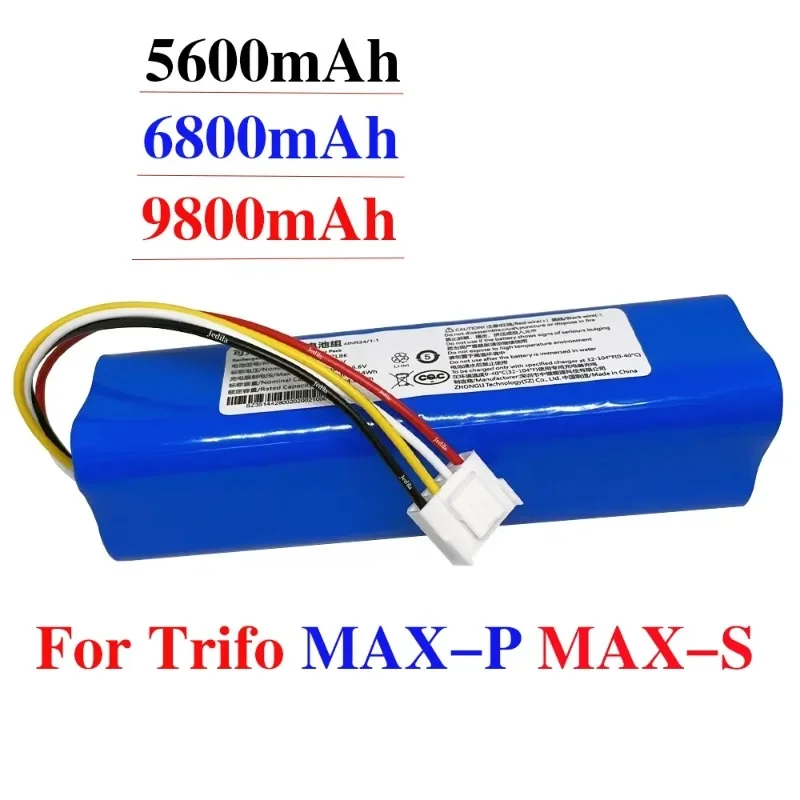 

14.4V 5600mAh.6800mAh.9800mAh for Trifo MAX-P MAX-S Robotic Vacuum Cleaner Replacement Battery