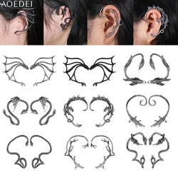 AOEDEJ 1 PC Punk Rock 18G Stainless Steel Ear Studs Dragon Goldfish Shape Stud Earrings Vintage Style Ear Clip Piercings Jewelry