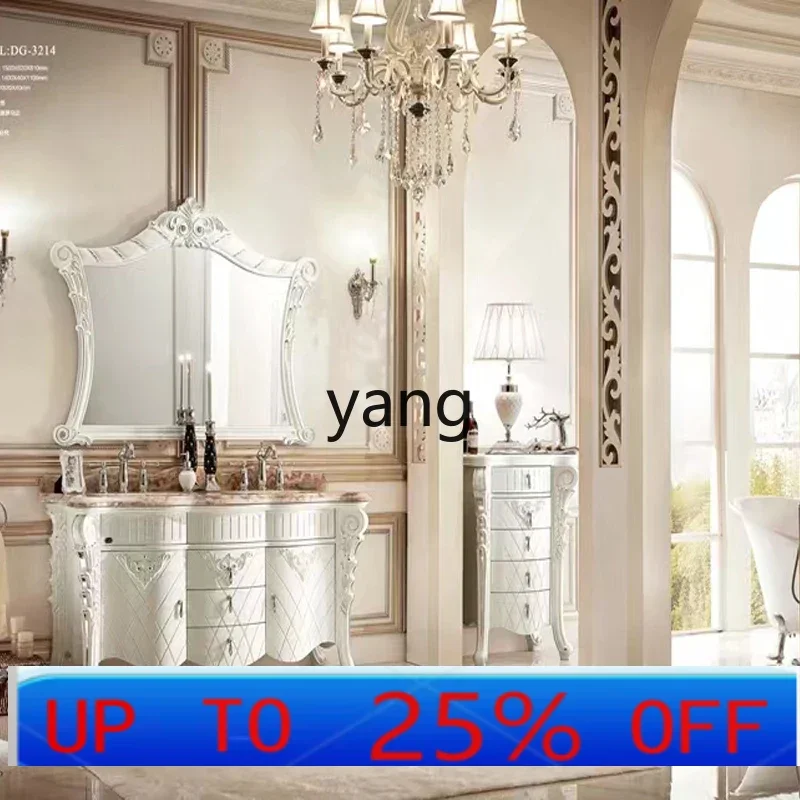 

LH European bathroom cabinet Red oak American washbasin Solid wood hand washbasin Jade countertop