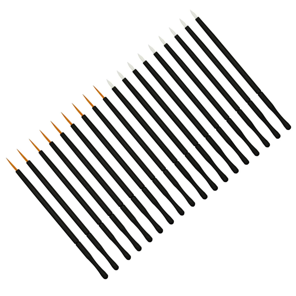 

100Pcs Disposable Eyeliner Wand Applicator Cosmetics Eyeliner Liquid Eye Makeup Tools （Orange and White Brush Tips Mixed)