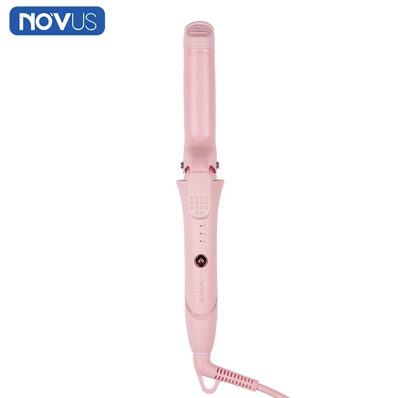 NOVUS 2 in 1 Hair Crimper Flat Iron Hair Straightener 3 Adjustable Temperature 30s Fast Warm-up 60 Min Auto-off Styling Tool