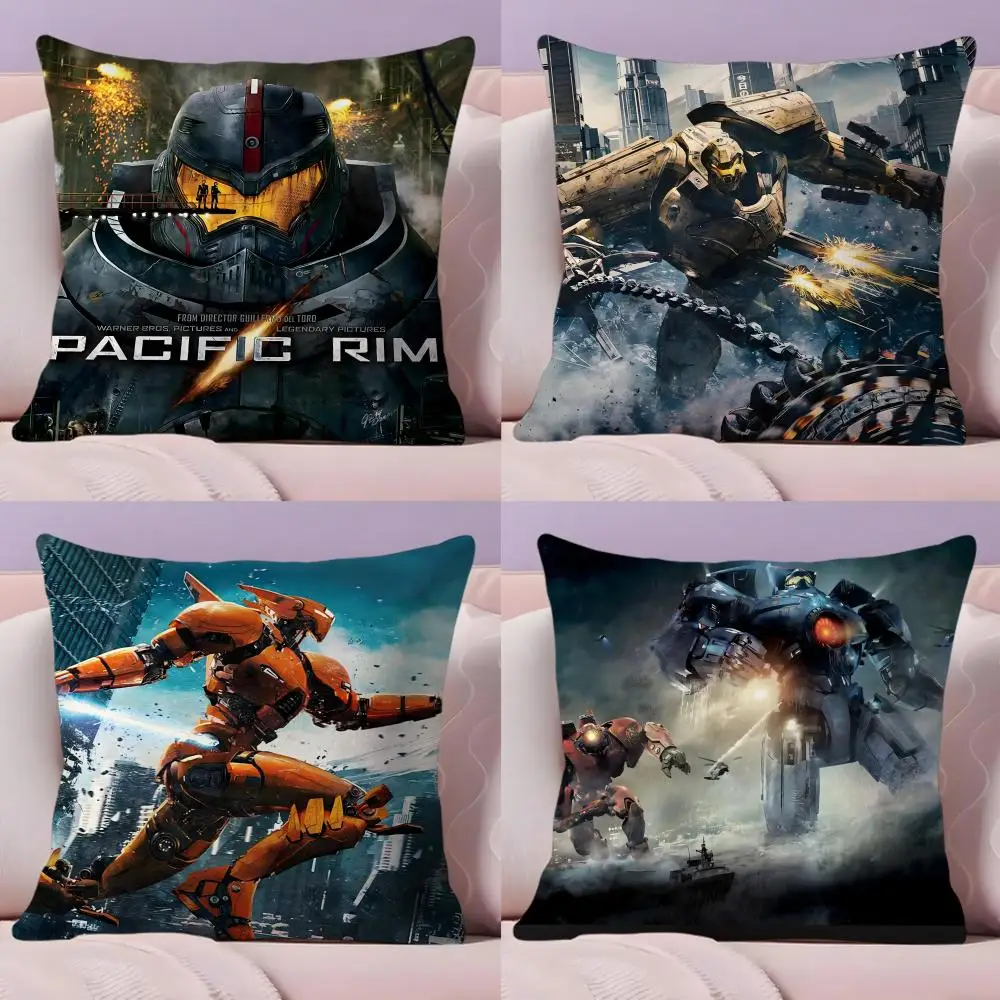 P-PacificS R-Rim Pillow Case Plush Fabric Soft Double-Sided Printed Sofa Warm Winter Home Gift Cushion Cover
